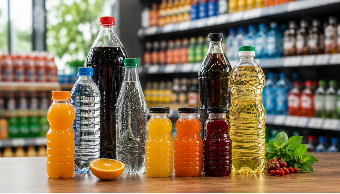 Rigid plastic beverage packaging