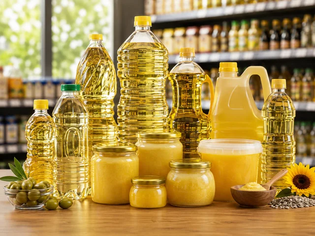 Rigid packaging for edible oils and ghee