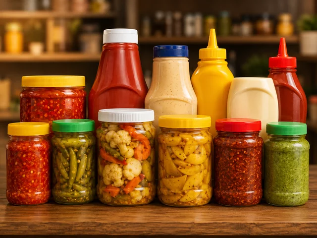 Jars for pickles sauces and condiments