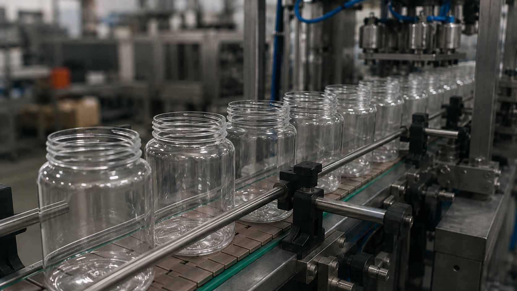 Automatic rigid packaging production line